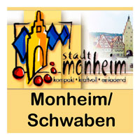 Banner Stadt Monheim Schwaben